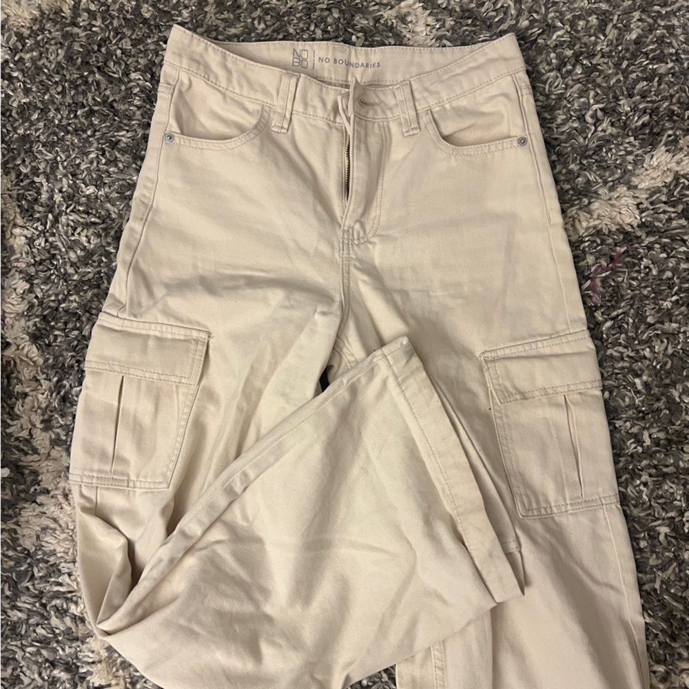 Beige Cargo Pants